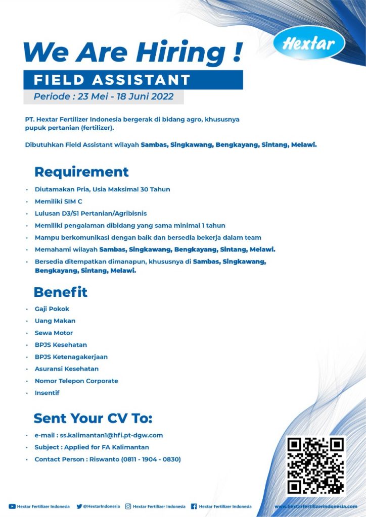 Field-Assistant-Kalimantan-Hextar-Fertilizer-Indonesia